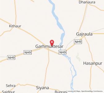 Map of Garhmuktesar, Uttar Pradesh
