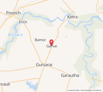 Map of Garhwai, Uttar Pradesh
