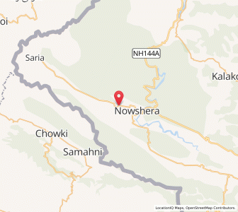 Map of Gari, Kashmir