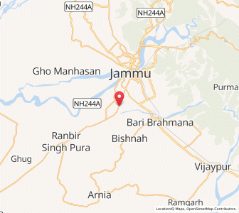 Map of Garigarh, Kashmir