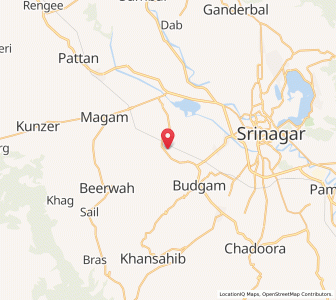 Map of Garind Kalan, Kashmir