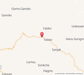 Map of Garkhun, Kashmir