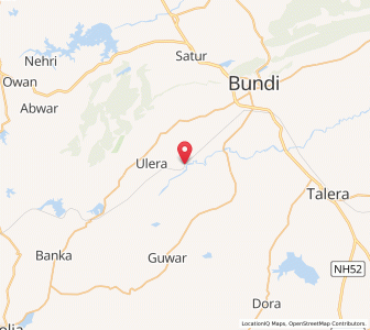 Map of Garnara, Rajasthan