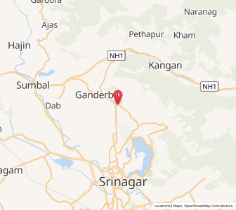 Map of Gartabal, Kashmir