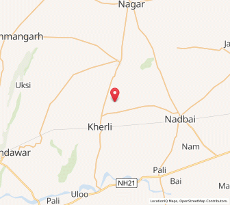 Map of Garu, Rajasthan