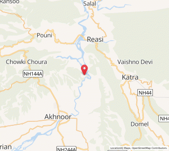 Map of Gasan, Kashmir