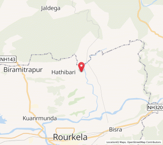 Map of Gatitangar, Odisha