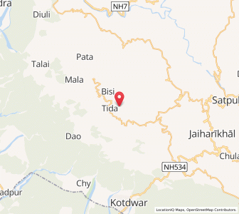Map of Gaula, Uttarakhand