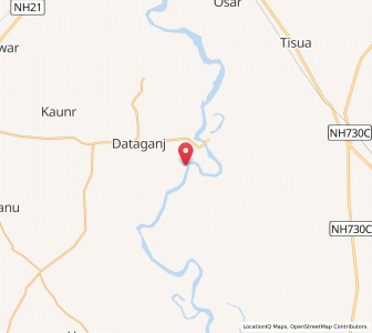 Map of Gauntia, Uttar Pradesh