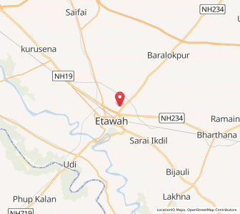 Map of Gaurapur, Uttar Pradesh