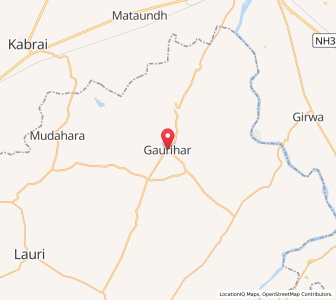 Map of Gaurihar, Madhya Pradesh