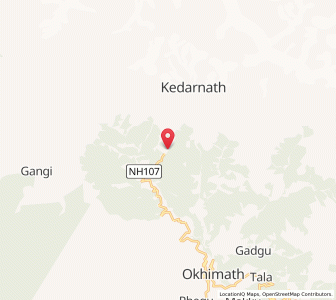 Map of Gaurikund, Uttarakhand