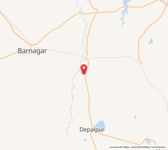 Map of Gautampura, Madhya Pradesh