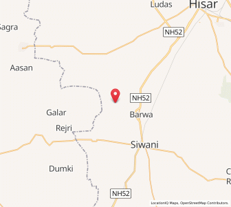 Map of Gawar, Haryana