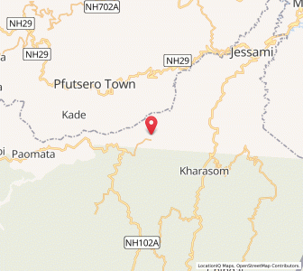 Map of Gaziphema, Manipur