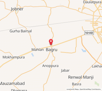 Map of Gegha, Rajasthan