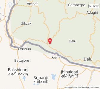 Map of Genapara, Meghalaya