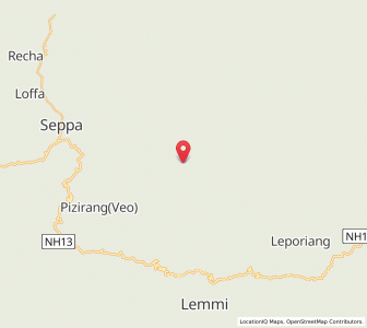 Map of Gengtung, Arunachal Pradesh