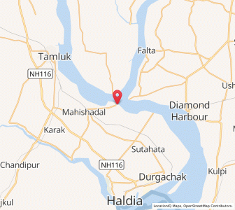 Map of Geonkhali, West Bengal