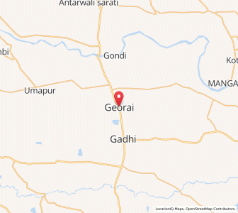 Map of Gevrai, Maharashtra