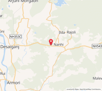 Map of Gewardha, Maharashtra