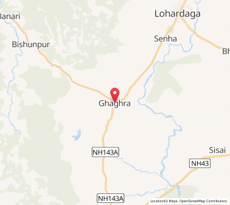 Map of Ghaghra, Jharkhand
