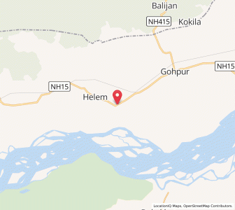 Map of Ghahigaon, Assam