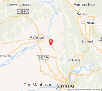 Map of Ghaink, Kashmir