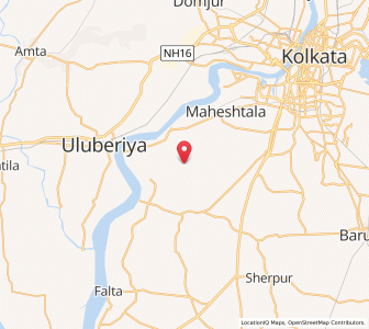 Map of Ghanasyambati, West Bengal