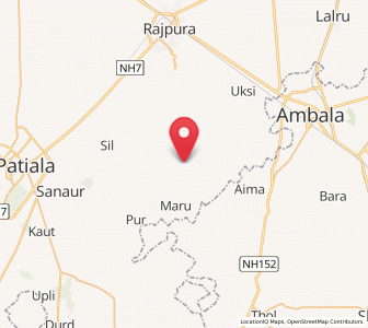 Map of Ghanaur, Punjab