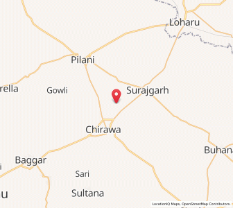 Map of Ghandawa, Rajasthan