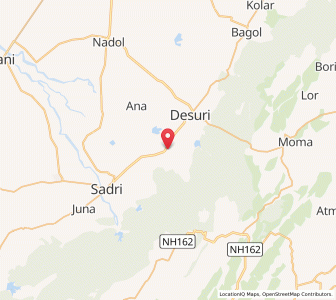 Map of Ghanerav, Rajasthan