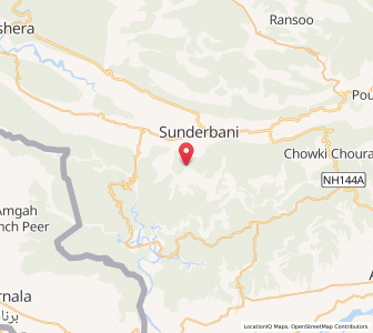 Map of Ghang, Kashmir