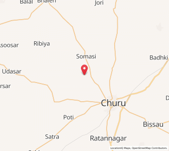 Map of Ghantel Bas, Rajasthan