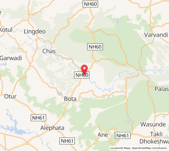 Map of Ghargaon, Maharashtra
