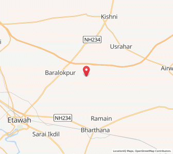 Map of Gharia, Uttar Pradesh