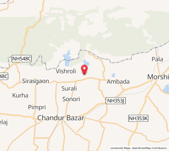 Map of Ghat Larki, Maharashtra