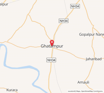 Map of Ghatampur, Uttar Pradesh