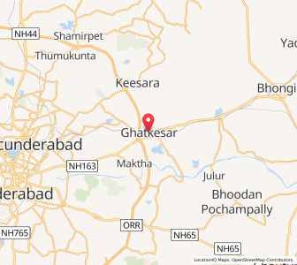 Map of Ghatkesar, Andhra Pradesh