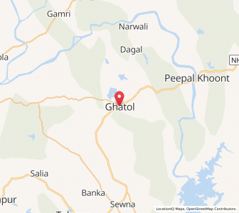 Map of Ghatol, Rajasthan