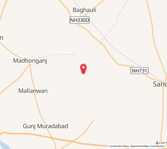 Map of Ghausganj, Uttar Pradesh