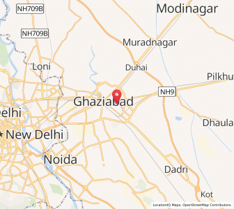 Map of Ghaziabad, Uttar Pradesh