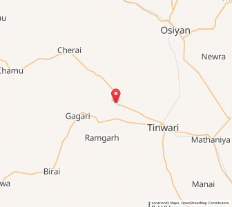 Map of Ghevra, Rajasthan