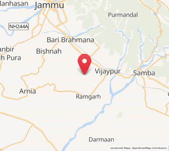 Map of Gho Brāhmanān de, Jammu and Kashmir