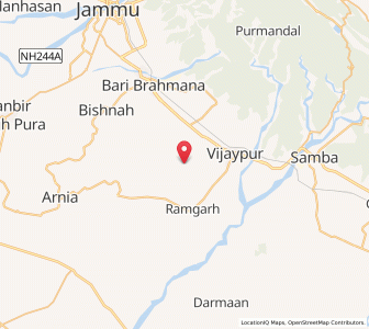 Map of Gho Brahmanan, Kashmir