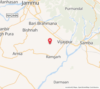 Map of Gho Manhasan, Kashmir