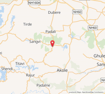 Map of Ghodasivadi, Maharashtra