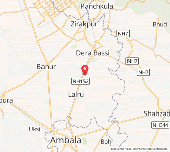 Map of Gholu Mazra, Punjab