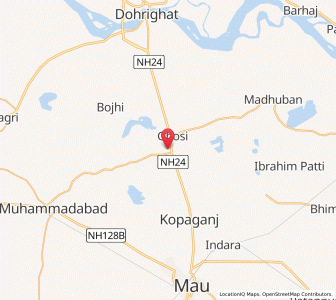 Map of Ghosi, Uttar Pradesh