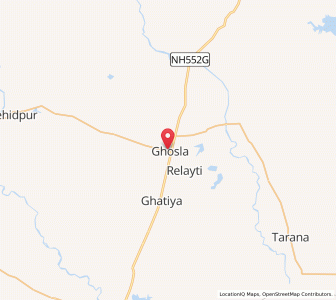 Map of Ghosla, Madhya Pradesh